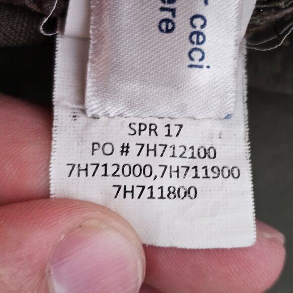 Lucky Brand Utility Jacket Military Green Zip Pockets Womens Small Cinch Waist - Picture 11 of 15